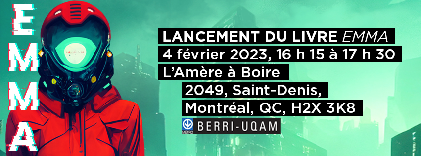 Lancement du roman EMMA à L&rsquo;Amère à boire le 4 février&nbsp;2023